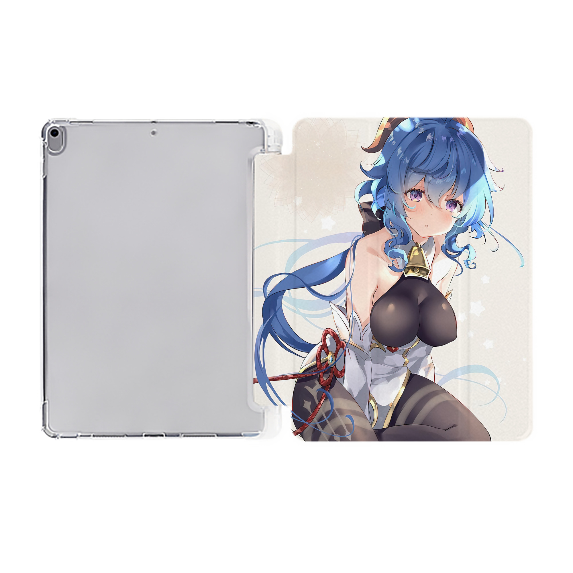 げんし神 genshin IPad ケース ペン収納付き 三つ折りスタンド PUレザー×シリコン 対応機種9.5/10.5/10.9インチ